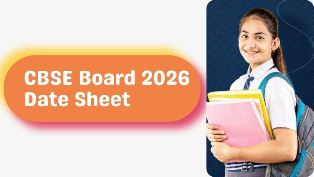 CBSE Board 2026 Date Sheet
