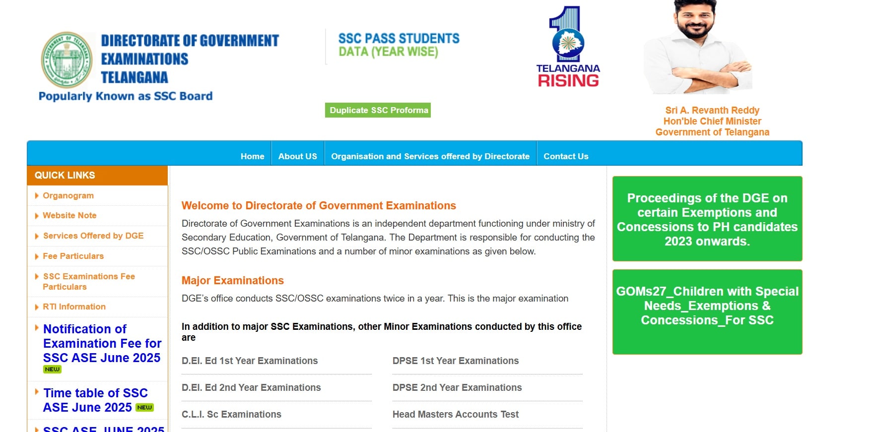 TS SSC 10th Compartment Exam Result
